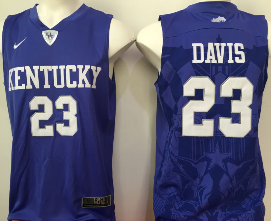 NCAA Men Kentucky Wildcats Purple 23 davis